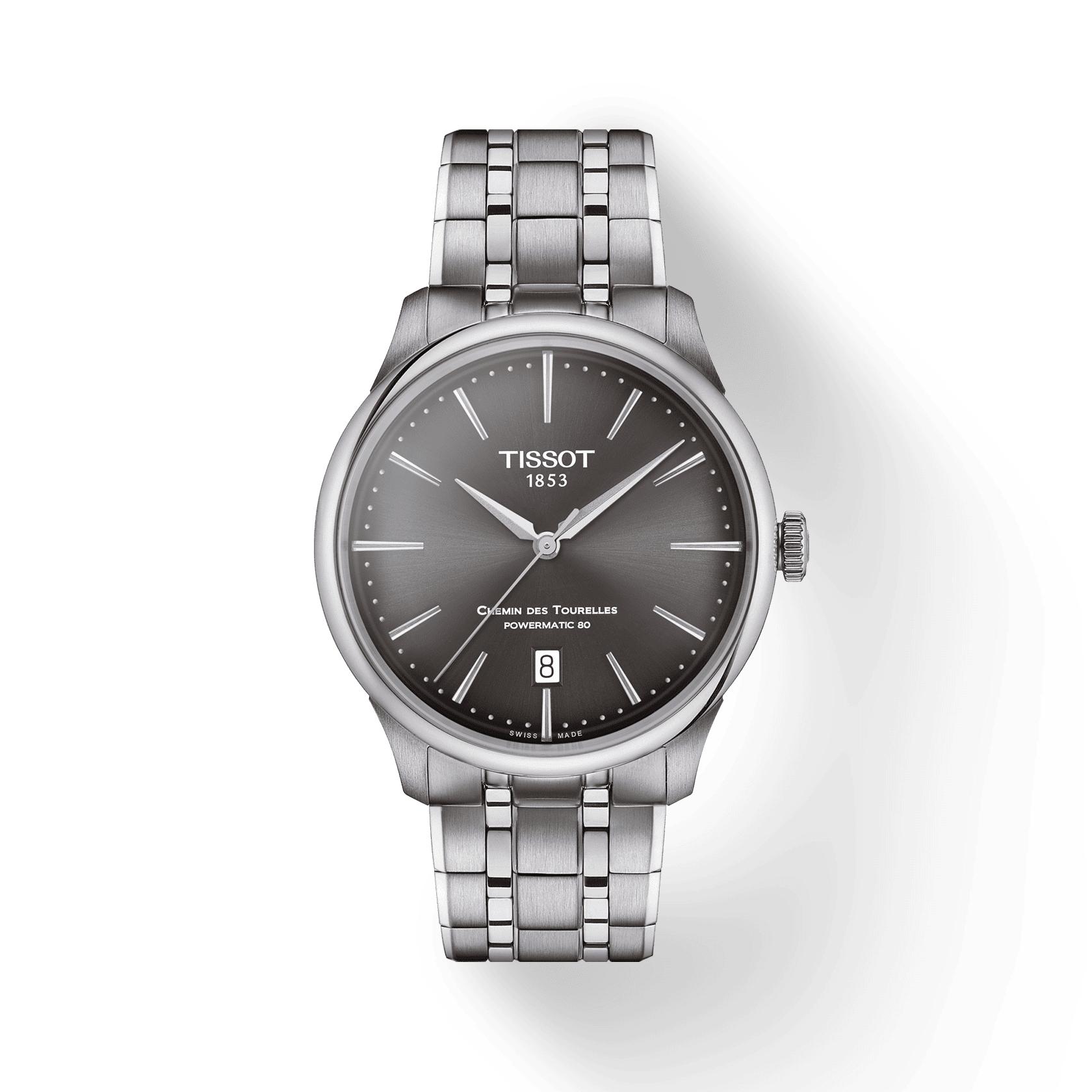Tissot Stainless Steel Gray Dial Men s Fashion Watch T139.807.11.061.00 серый