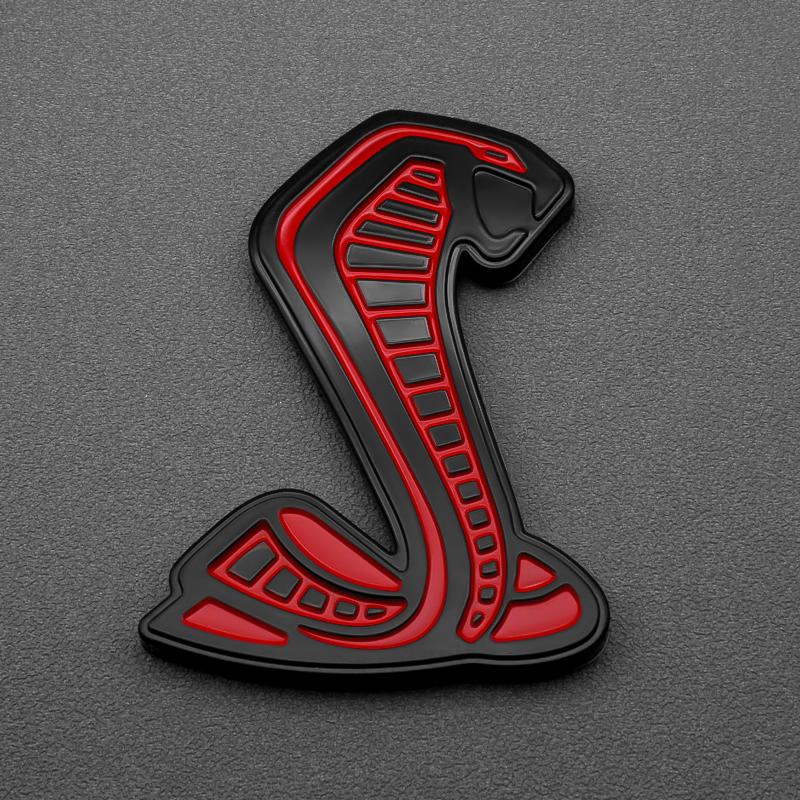 Cobra 3D Styling Metallaufkleber Frontgrill Emblem Karosserie Kotflügel Auto Heckaufkleber Dekor Zubehör Für SVT GT350 R GT500 Shelby
