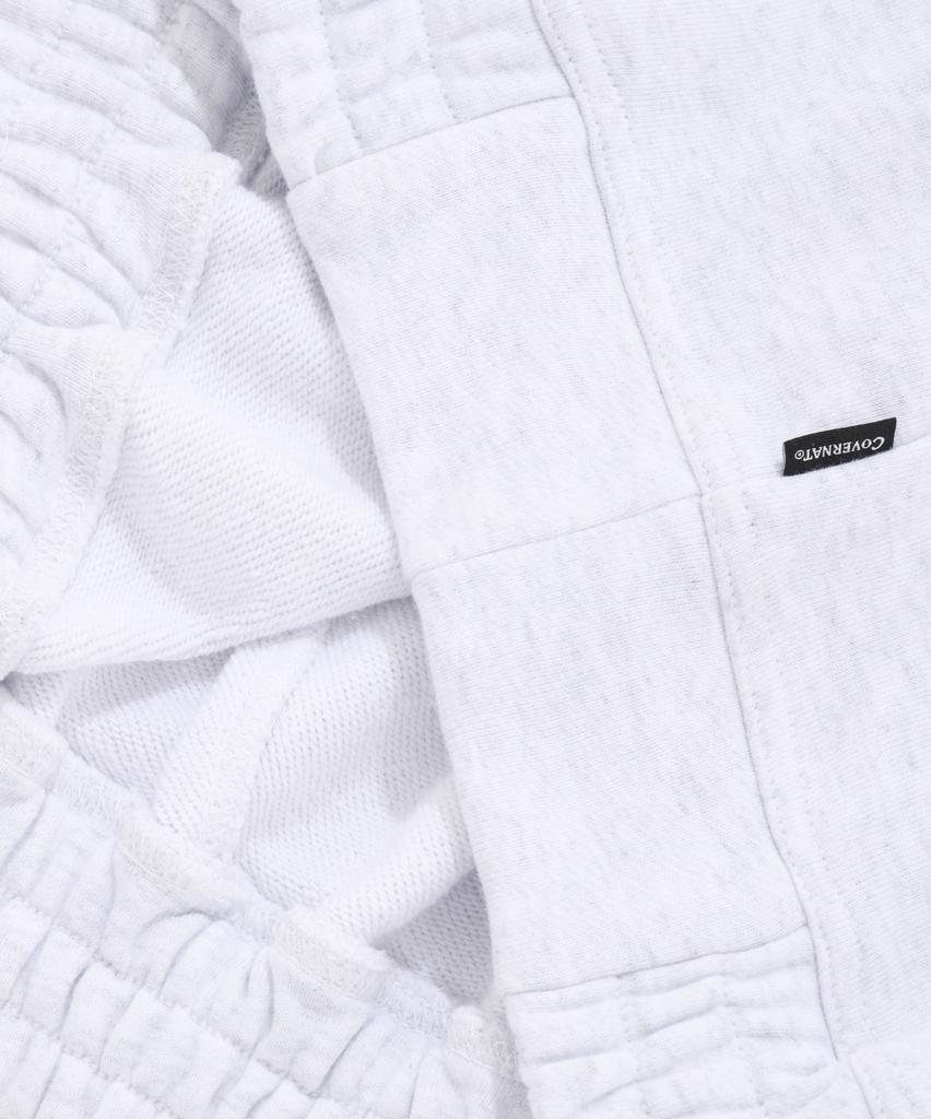 COVERNAT Oversized Chevron Sweat Anorak Heather Grey