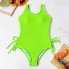 Summer Children's Swimsuit Color Medium And Large Children's One-piece Swimsuit