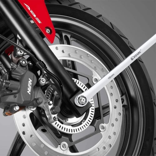 EZARC Extra Long Straight Open-End Wrench Set, Mirror Finish, Metric, 6-Piece Set, with Storage Bag