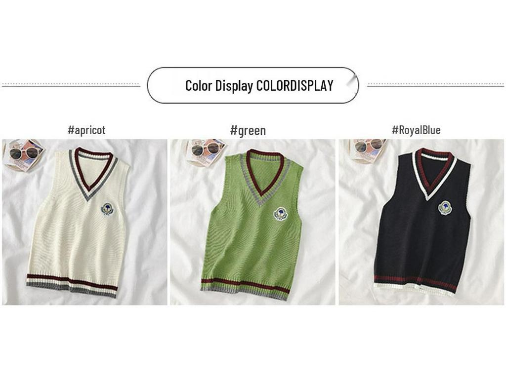 Women's Trendy Sleeveless Knit Vest - Autumn College Style