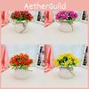 Artificial Flower Orchid Potted Plant Indoor Garden And Living Decoration Space