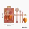 American RT Series 1997 Makeup Brush & Sponge Set: Includes Blush, Blending, Eyeshadow Brushes & Beauty Sponge, Exclusive for Foreign Trade.