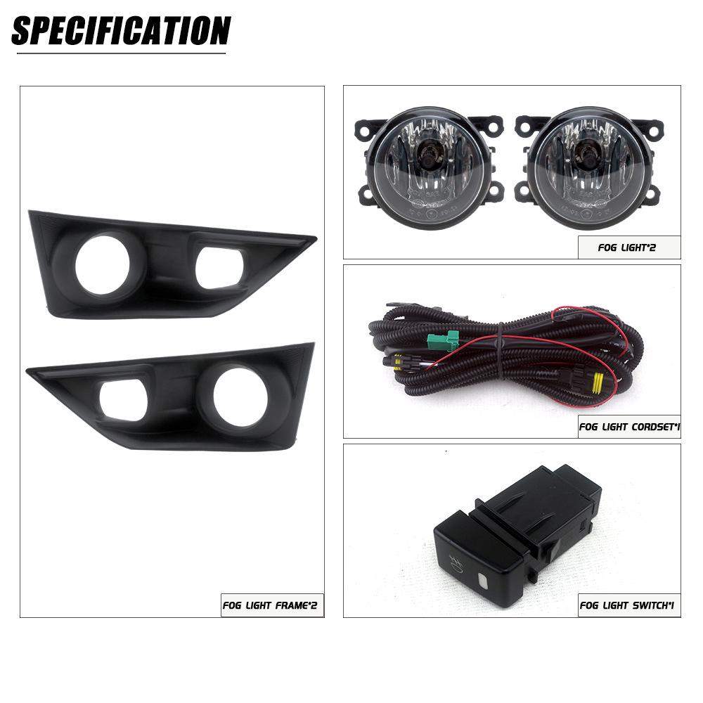 Fog Light Set for Isuzu MU-X 2020-2022 Models: Headlight Bumper Lights & Daytime Running Lights