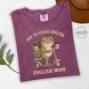 English Teacher Frog Shirt, Comfort Colors ELA Tee, Off To Teach English, Literature Teacher Gift