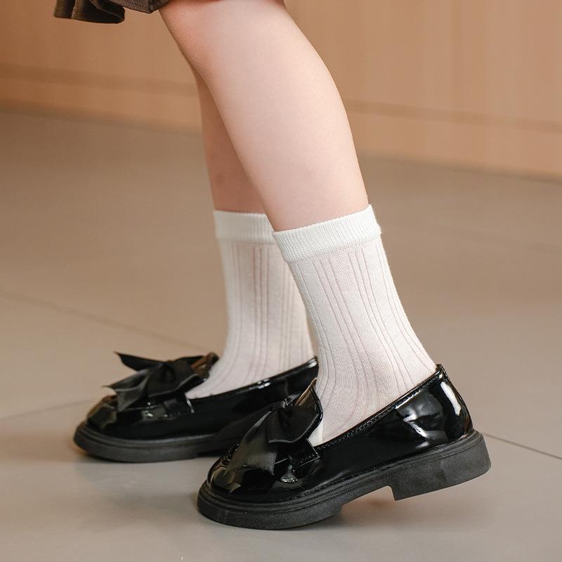 Mädchen Leder Prinzessin Ballerinas: Lässige Frühjahrs-/Herbstschuhe für Studenten