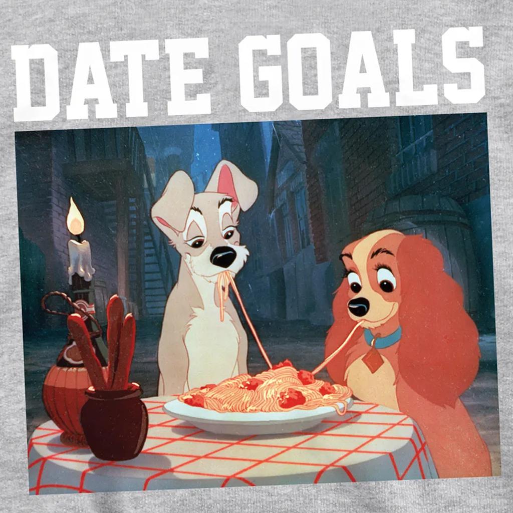 Lady And The Tramp Childrens/Kids Date Goals Heather Valentine`s Day Hoodie