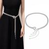 Gold Silver Color Crystal Waist Belt Full Diamond Coverage Crystal Corset Belt  Wedding Party