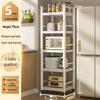 Jmo Multi-layer Microwave Oven Floor-standing Storage Rack with Gap Shelves
