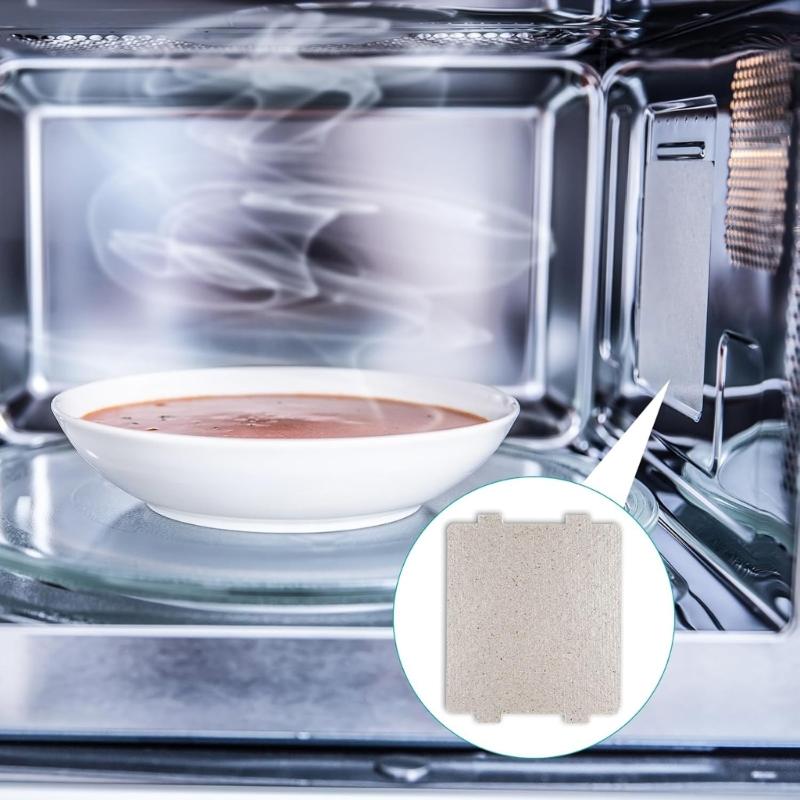 Set of 6 Premium Mica Insulation Plates Cuttable Muscovite Sheet Suitable for Microwave Ovens with 800℃ Heat Resistance