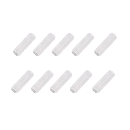 Stoooduo 4.4mm Balanced Cable Protective Caps, Protect Your Valuable Cable Plugs, Plug Covers, PVC Caps (Pack of 10, Clear)
