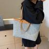 Denim Bag Women's Large-capacity Casual Versatile Shoulder Bag Class Commuter Tote Bag