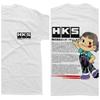 2026 Hks T-Shirt Autoenthusiasten Driften Drag JDM Unisex und Unisex Gleich Rundhals Baumwoll-T-Shirt Ins Y2k