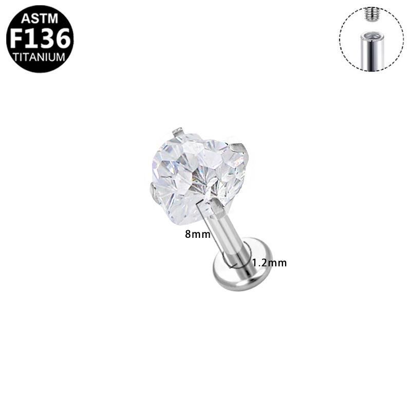Trendy Titanium Geometric Star Cartilage Stud Earrings