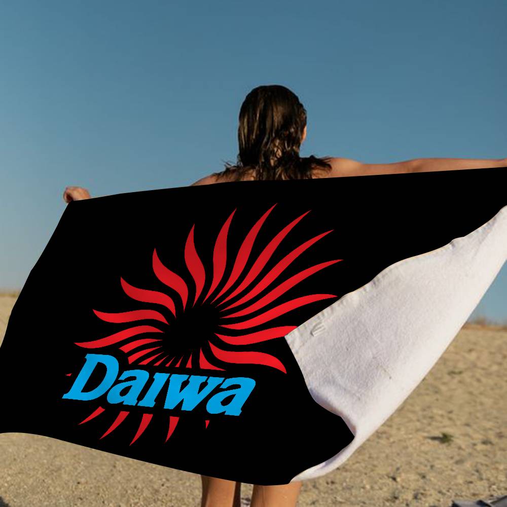 Classic Fishing Tackle Logo D-Daiwa Big Microfiber Beach Towels Quick Dry Towel Sand Beach Towels Pool Towel For Travel Yoga