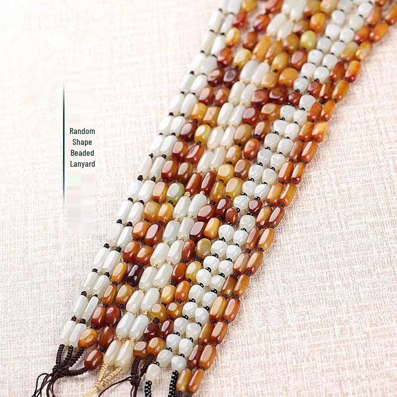 

Hetian Yellow Jade Jadeite Pendant Lanyard Necklace