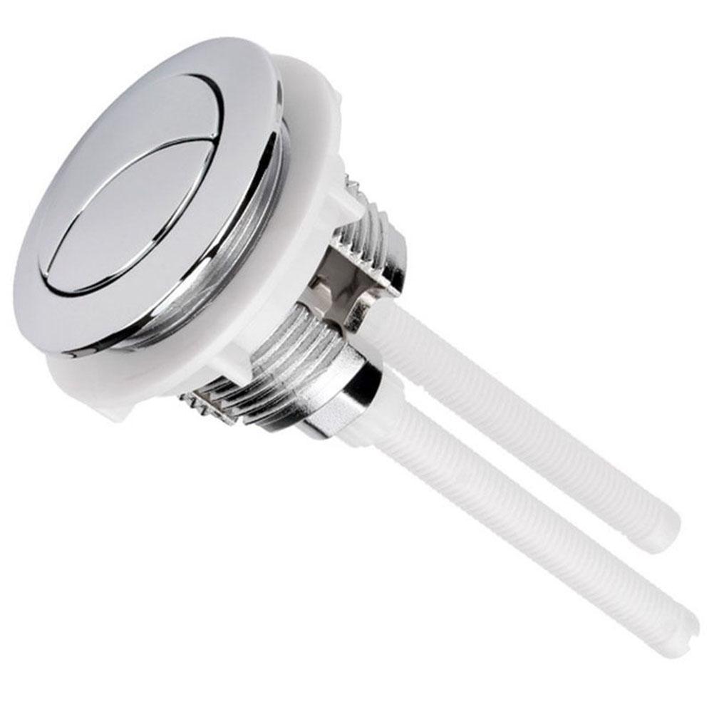 Plastic Dual Flush Toilet Water Tank Push Button With 2 Rod For 38 48 58Mm Hole