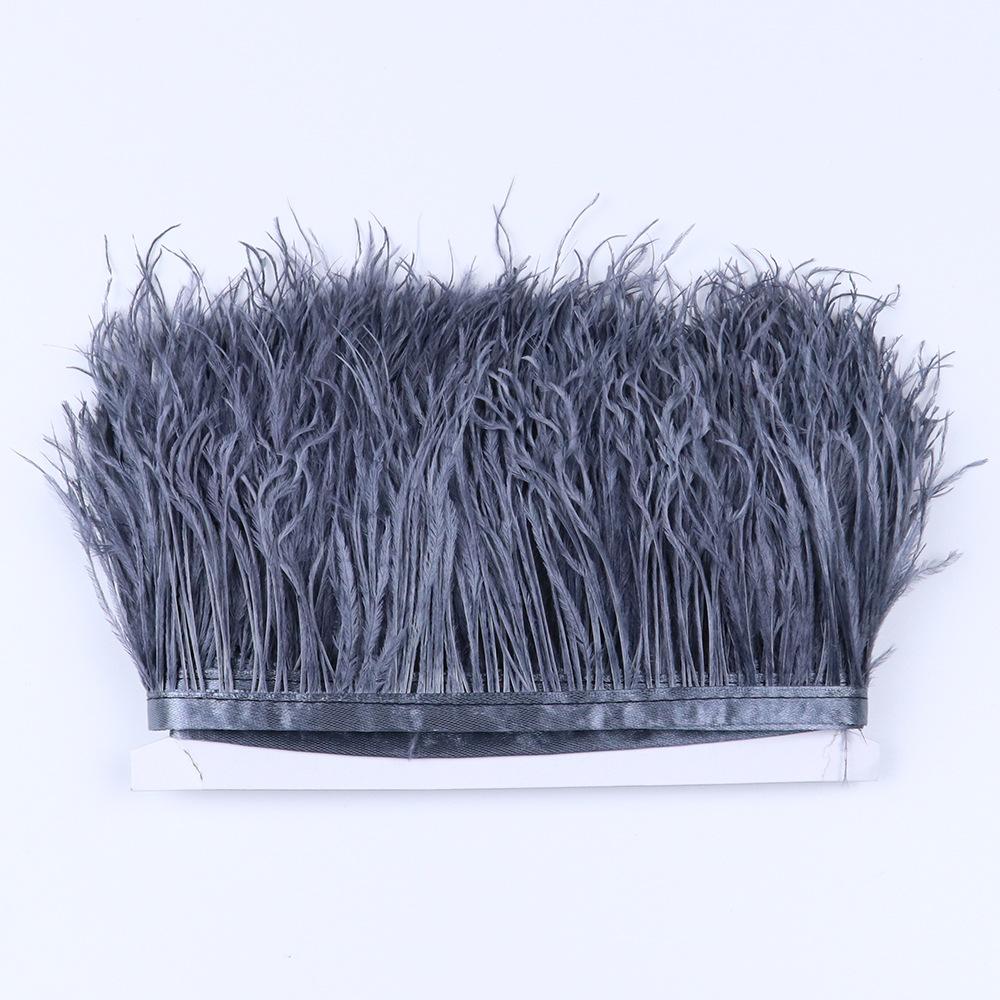 Ostrich Feather Edge 6 -8cm Decorative Wedding Diy Accessories Evening Dress Edge 