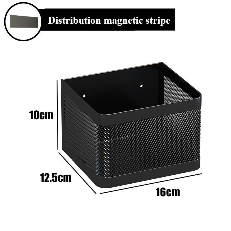 Magnetic Refrigerator Side Storage Rack Iron Saves Space, Side Hanging Basket Kitchen Organizer Shelf Family Summary Rack