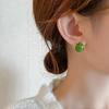 New Type Of Drop-oil Acacia Bean Ball Ear Button Earrings