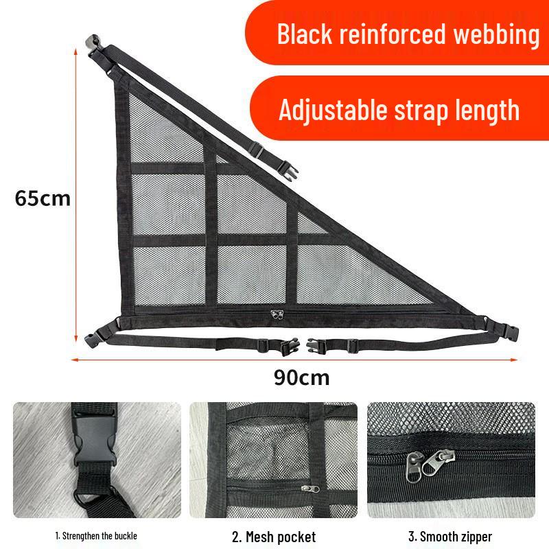 Roof Cargo Suitcase & Travel Clothesline with Mesh Pocket for Outdoor and Off-road Tours
