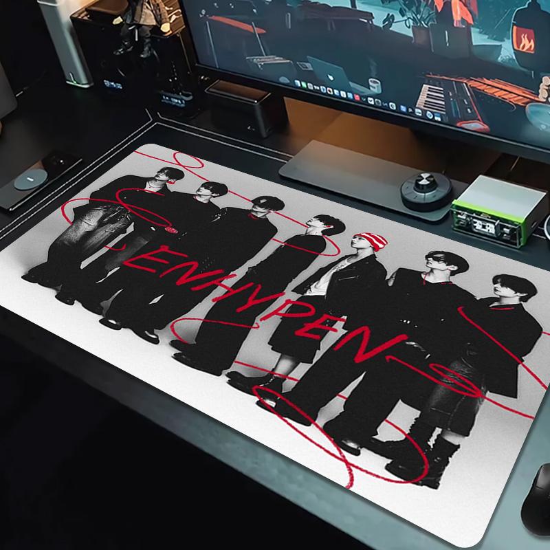 ENHYPEN Color Mouse Pad Large Gaming Table Cushion Non-slip Laptop Tablet Big Mousepad XXL Mat Mini PC Playmat With Lock edge