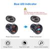12 24V QC3.0 Dual USB Car Motor Charger Socket Waterproof With Voltmeter Switch Fast Quick Charge Adapter Car Accessories