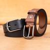 Men's Retro Genuine Cowhide Leather Jeans Belt