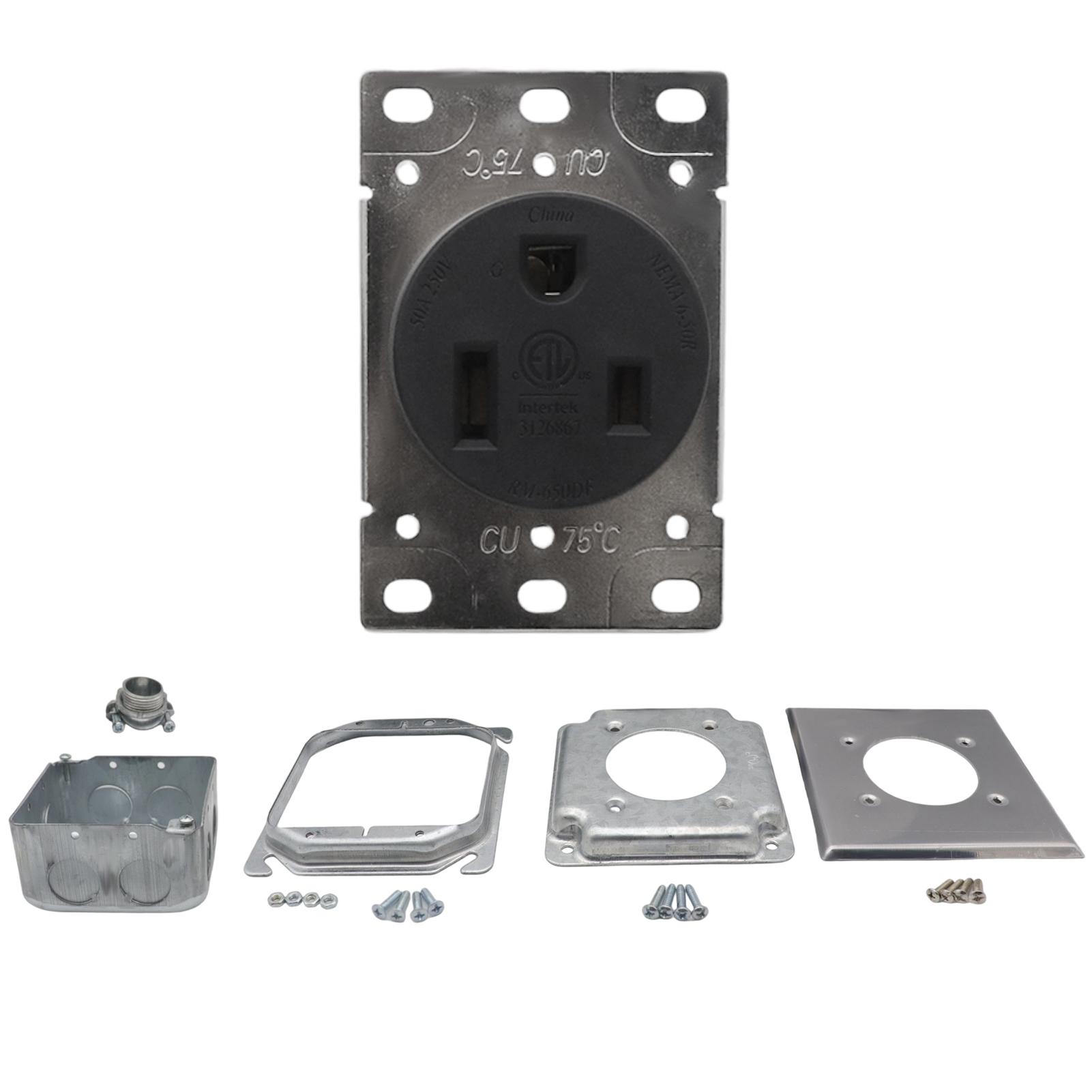 

Розетка NEMA 6 50R 50A, Електрична розетка для зварювальних апаратів, плазморізів, електроплит, сушарок та