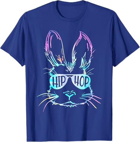 Hip Hop Happy Easter Bunny Face With Sunglasses Men Boy Tshirt Humor Funny Rock Streetwear Clothes Novelty Gift Y2k Saying Tee