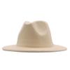 Deerskin Fleece Top Hat Retro Jazz Hat Men's and Women's Felt Hat European and American Woolen Hat Western Cowboy Hat