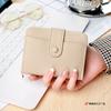 Women's wallet short lychee pattern mini simple and cute organ card bag fashionable multi-card ID clip wallet tide