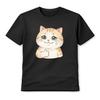 Cute Crying Cat Thumbs Up Illustration Unisex T-Shirt Funny Kawaii Graphic Tee