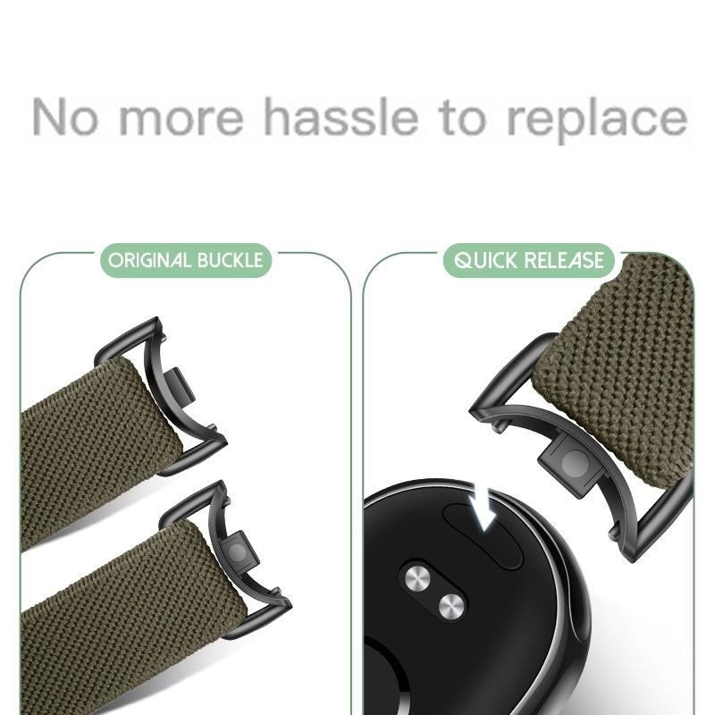 Geflochtenes Magnetverschluss-Armband für Xiaomi Smart Band 10 Elastisches Nylon Solo-Schlaufe Verstellbare Uhrenarmbänder Ersatz Correa Armband für Miband 10/9/8