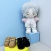 niannyyhouse 10cm Plush Toy Leather Shoes - Cotton Doll Shoes - Shoe Length Approx. 3.8cm - Dress-up Doll Accessory (a-1)