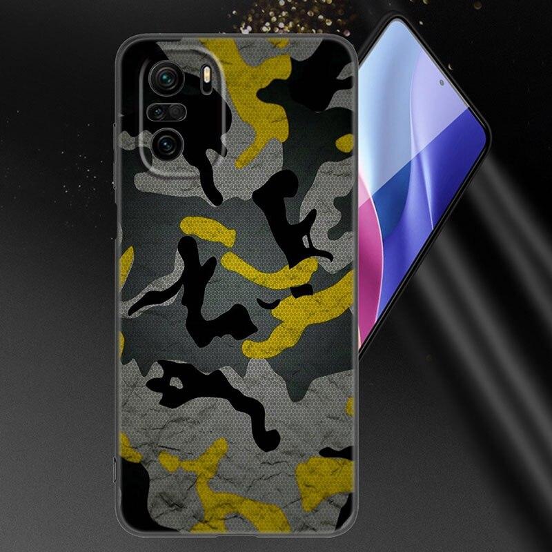 Camouflage Muster Camo Militär Armee Handyhülle Für Xiaomi Mi POCO X3 NFC GT M4 M3 12 11T 10T Pro A3 11 Lite NE 5G 12X 11i F3