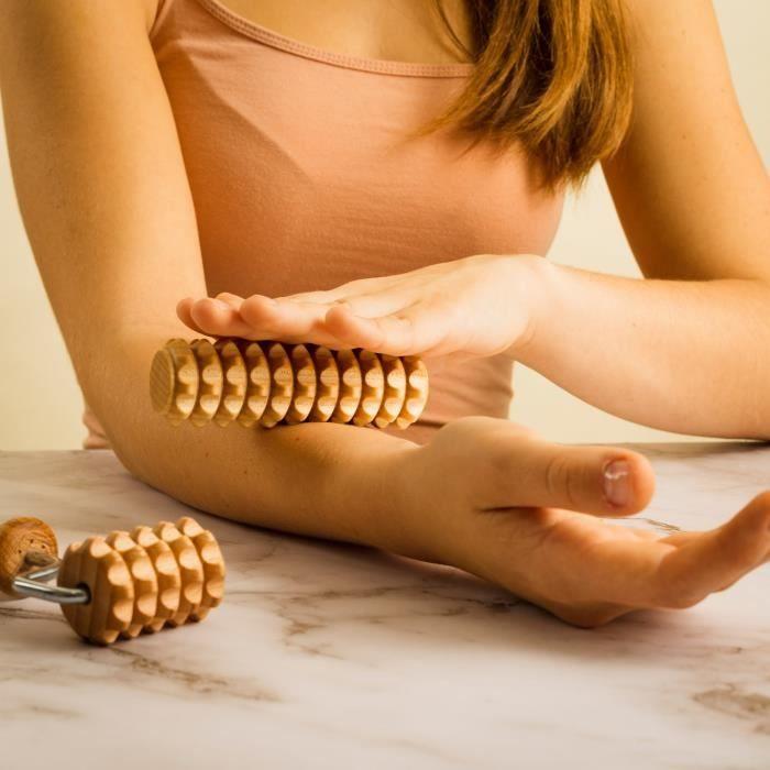 Kit De Massage - TUULI - Maderothérapie - Visage, Cou, Épaules, Bras - Anti-âge - Relaxant