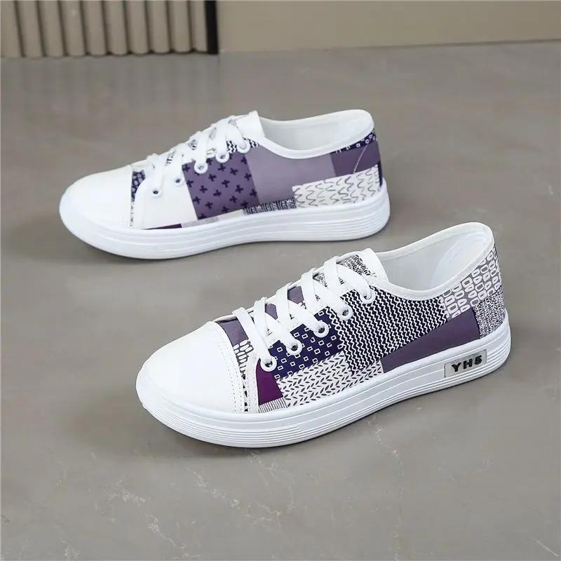 Fashion Original Soft Lace Up Women's Shoes Sale On Offer Aesthetic Casual Comfortable and Elegant Light Cheap Korean 39 Ladies Footwear