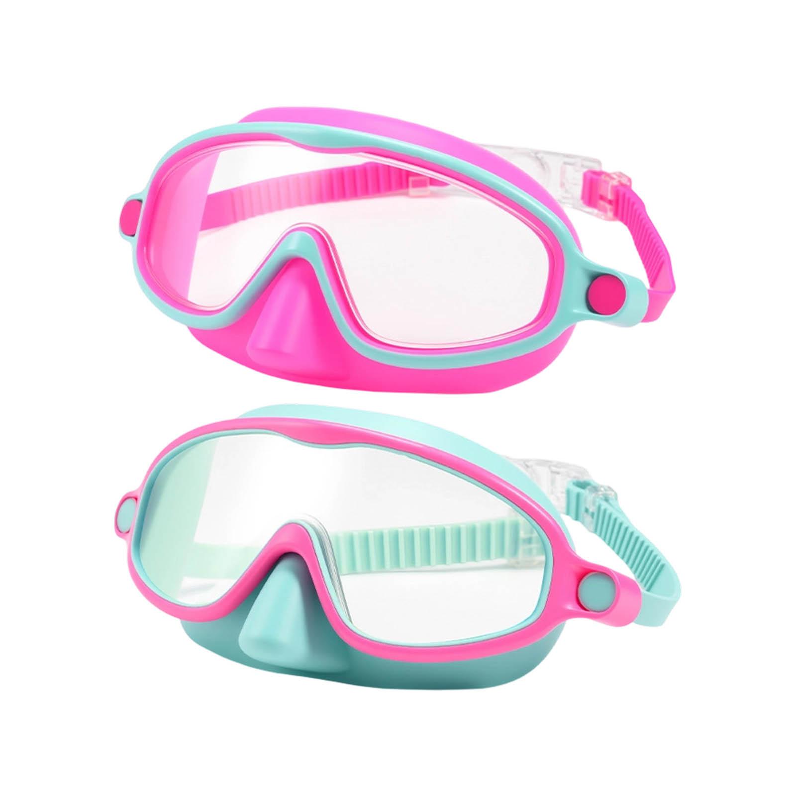 

Wide Field Of View Diving Mask -Fog -Leak Toddler Swimming Goggles For Kids Ages 3-15 One Size