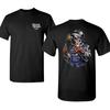 Skeleton Welder T-shirt with Spark Torch and Welding Helmet Graphic, 2 Sides