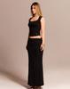 Kulsiseu Cs Folding Mermaid Skirt-073 (Black)