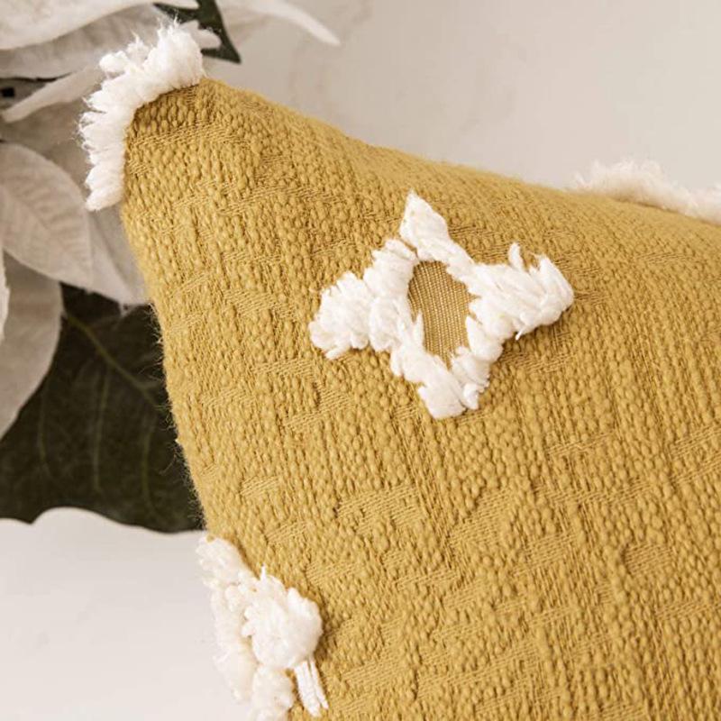 Moroccan Ins Style Star Pillow Case Home Model Room Cotton and Linen Pillow Office Nap Hotel Cushion Cover