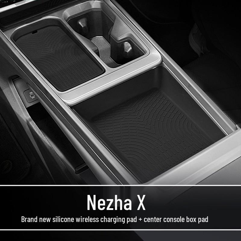 Nezha X Konsole Kabelloses Laden Rutschfeste Silikonauflage für Autoinnendekoration