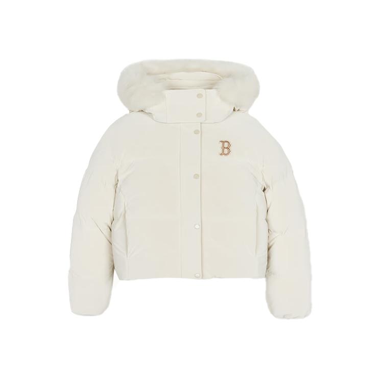 

New MLB Boston Red Sox Down Jacket Women s Dark Cream 3FDJB2146-43CRD M