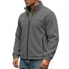 Men S Casual Fleece Lined Stand Collar Zip Up Sweatshirt