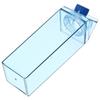 500/1000Ml Transparent Milk Bottle Water Box Square Coffee Juice Tea Cup Transparent Milk Storage For Outdoor Sports Camping Gym