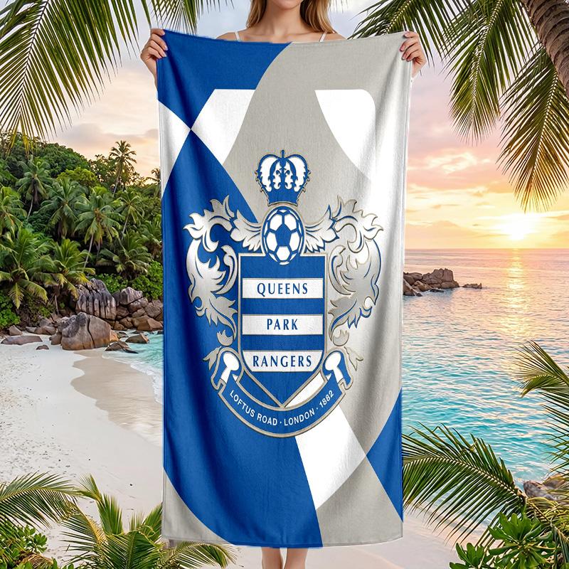 Telo da Spiaggia Calcio Queens Park Rangers Microfibra Morbida Asciugatura Rapida Assorbente per Spiaggia Piscina Viaggio