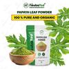 NeutraVed Papaya Leaf Powder I Supports Healthy Blood Platelets & Digestion I Herbal Supplement for Normal Blood Sugar Levels Natural- 100g