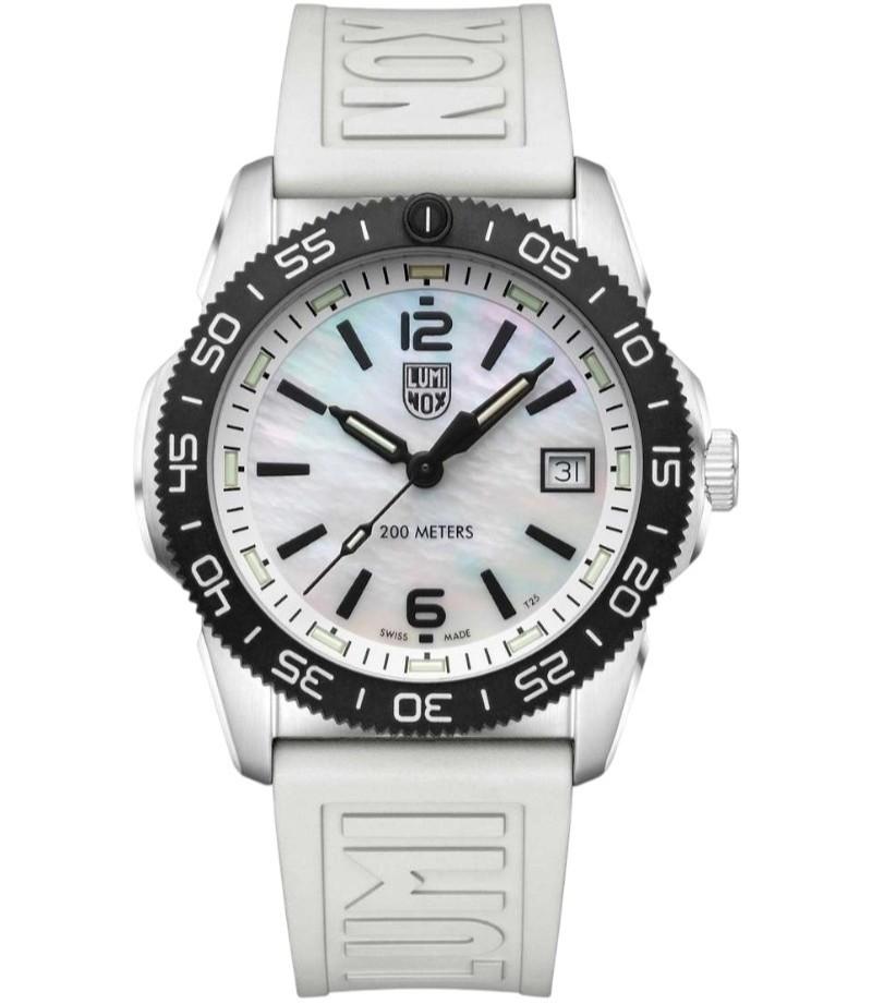 Luminox Pacific Diver Ripple Quartz 39mm Bílý gumový řemínek XS.3128M.SET